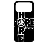 Hope Francis Croix Mitre Typographie pour Foi Catholique Coque pour iPhone 17 Pro Max