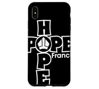 Hope Francis Croix Mitre Typographie pour Foi Catholique Coque pour iPhone XS Max