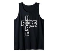 Hope Francis Croix Mitre Typographie pour Foi Catholique Débardeur