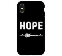 Hope Guitare Battement De Coeur Musique Guitariste Coque pour iPhone X/XS