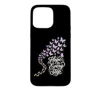 Hope in Every Step Conscience Fausse Couche Perte de Grossesse Coque pour iPhone 15 Pro Max