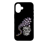 Hope in Every Step Conscience Fausse Couche Perte de Grossesse Coque pour iPhone 16