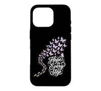 Hope in Every Step Conscience Fausse Couche Perte de Grossesse Coque pour iPhone 16 Pro