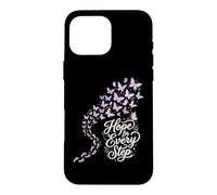 Hope in Every Step Conscience Fausse Couche Perte de Grossesse Coque pour iPhone 16 Pro Max