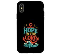 Hope in The Lord Anchor Isaiah 40:31 Verse biblique chrétienne Coque pour iPhone X/XS