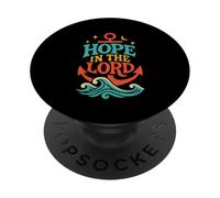 Hope in The Lord Anchor Isaiah 40:31 Verse biblique chrétienne PopSockets PopGrip Adhésif