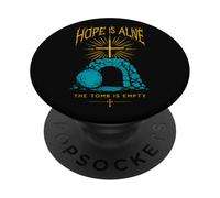 Hope is Alive Vide Tomb Christian Easter He is Risen Gothic PopSockets PopGrip Adhésif
