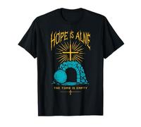 Hope is Alive Vide Tomb Christian Easter He is Risen Gothic T-Shirt