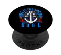 Hope is The Anchor of My Soul Inspiration Motivation des années 50 PopSockets PopGrip Adhésif