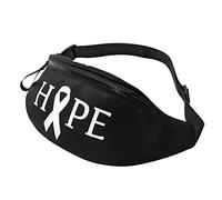 Hope Lung Cancer Casual Fanny Pack Hommes et Femmes Loisirs Sports Taille Sac Sport Jour Exercice Cadeau