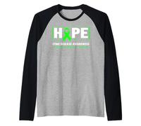 Hope Lyme Disease - Ruban Vert Sensibilisation à la maladie de Lyme Manche Raglan