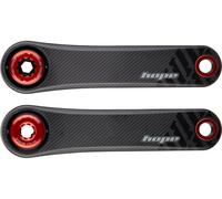 Hope Manivelle en carbone de 73 mm de large rouge