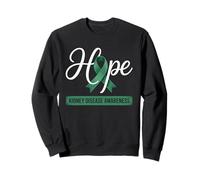 Hope Ruban Vert pour Le Mois de Sensibilisation aux Maladies rénales Sweatshirt