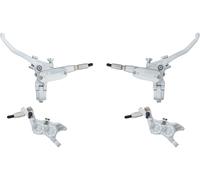 Hope Set de Freins à Disque av+arr Tech 4 E4 avec Conduite Synthétique gris Satz (VR + HR)