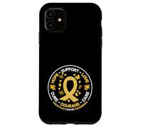 Hope Support Childhood Cancer Warriors Ruban doré Sensibilisation Coque pour iPhone 11