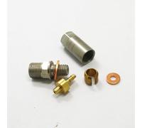 HOPE TECH3 V4 E4 X2 Ensemble de raccords et écrous de tuyau de frein avec corps en cuivre et pièces de connexion hydraulique en acier inoxydable (ouvert)