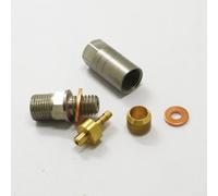 HOPE TECH3 V4 E4 X2 Kit de raccords et écrous de tuyau de frein avec corps en cuivre et pièces de connexion hydraulique en acier inoxydable (fermé)