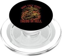 Hope They Serve Tacos in Hell Squelette Sombrero Funny PopSockets PopGrip pour MagSafe