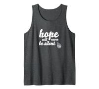 Hope Will Never Be Silent - Citation Rainbow Proud March Unity Débardeur