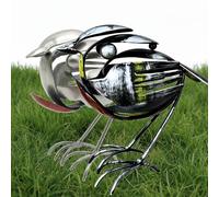 Hope Wings Robin Scrap Metal Art Sculpture,Metal Art Sculpture - Handcrafted Bird Statue,Handcrafted Fork & Spoon Bird Statue,Unique HomeDecor for Garden,Patio,Office,Gift for BirdLovers,Father's Day