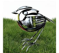 Hope Wings Robin Scrap Metal Art Sculpture,Metal Art Sculpture - Handcrafted Bird Statue,Handcrafted Fork & Spoon Bird Statue,Unique HomeDecor for Garden,Patio,Office,Gift for BirdLovers,Father's Day