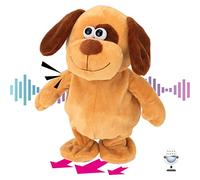 Hopearl Chien Parlant répète ce Que Vous Dites Marcher Chiot électrique interactif animé Parlant Peluche Buddy Cadeau d'anniversaire pour Tout-Petits 20,3 cm