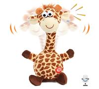 Hopearl Girafe Parlante Qui Répète et Hoche la Tête, Peluche Interactive Électrique - Cadeau pour Enfants, 24 cm
