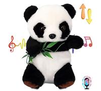 Hopearl Panda parlant répète ce que vous dites Nodding Jouet électrique interactif animé parlant en peluche Buddy Cadeau pour les tout-petits, 17,5 cm