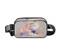 Hopeful Sac banane coloré avec motif renard pour homme et femme résistant à l'eau avec sangle réglable pour voyage, vacances, course à pied, Renard coloré espoir, 1 size