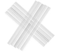 Hopelit Lot de 50 clips de fixation en PVC - Brise-vue pour panneaux à double fil - Rail de serrage pour brise-vue - Jardin et clôture - Transparent