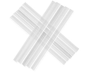 Hopelit Lot de 50 clips de fixation en PVC - Brise-vue pour panneaux à double fil - Rail de serrage pour brise-vue - Jardin et clôture - Transparent