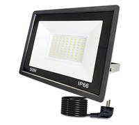 Hopelit Projecteur Exterieur LED 50W, Projecteur LED Blanc Chaud, IP66 Etanche Projecteur LED Extérieur, Luminaire Exterieur pour Jardin, Patio, Garage, Terrasse