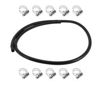 HOPESPANNER Kit De Ligne De Carburant 5/16" 5Ft Tuyau D'Aspiration Tuyau De Carburant Automobile Avec 10 Colliers 1 Ensemble