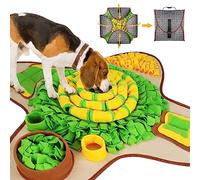 HOPET Tapis à renifler pour Grands Chiens, 71,9 x 71,9 cm, Jouets Puzzle interactifs pour Stimulation mentale et Alimentation Lente, Jeu de friandises pour Chiens de Taille Moyenne, Petite et Grande