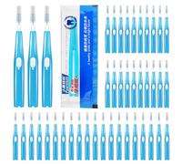 Hopeyhfm 10 Pcs Gum Brossette Interdentaire, Cure-Dents Interdental Brush Brosse Dentaire Portable, Fil Dentaire Outil de Nettoyage de Dents pour Inter Dentaire Hygiène Interdentaire