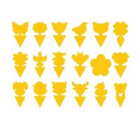 Hopeyhfm 50pcs Pièges à Insectes, Attrape Moucheron Plantes, Anti Moucherons Interieur, Pièges Engluées Autocollants Colle Double, pour Moustiques, Pucerons,Nématodes,Chenilles,Aleurodes