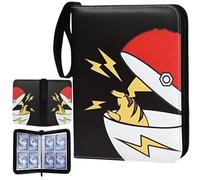 Hopeyhfm Album de Collection pour Cartes, 4 pochettes, Porte Carte à Collectionner, Livre Rangement Carte Carnet, Porte Carte PU Imperméable, pokemon Cadeau pour Enfants