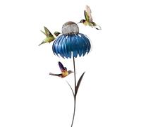 Hopeyhfm mangeoires en métal en Forme de Fleur, Abreuvoir à Oiseaux Debout avec Pied, Baignoire d'oiseaux, pour Abeilles, Insectes, Oiseaux, Papillons, pour extérieur, Jardin, Cour, Ruche (Style 2)