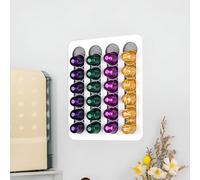 HOPEYHFM Porte-Capsules en Acier, Rangement Capsule Mural Nespresso, Compatible Ligne Originale, Installation Sans Perçage, Idéal Murs/Cuisines, Support Capsule pour Placard de Cuisine (Style 1)
