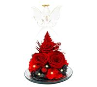 HOPEYHFM Rose Eternelle Cadeau Femme, Cadeau Saint Valentin, Rose Eternelle sous Cloche, Fleur Artificielle Fleurs éternelles, Cadeau pour Femme Maman Petite Amie, Mariage, Anniversaire