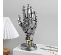 HOPEYHFM Support Figurine Manette et Casque, boîte 3D Cyberpunk Robot Hand Controller Stand, Decoration Bureau Gaming, Support Universel pour Casques Gamer PC PS5 Xbox Nintendo Switch (Style 1)