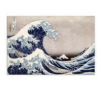 HOPHEMA Affiche de Katsushika Hokusai La Grande Vague de Kanagawa, peinture sur toile murale, décoration de chambre à coucher (40x60cm-Sans cadre)