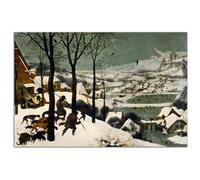 HOPHEMA Pieter Bruegel l'Ancien Art Peinture Chasseurs dans la neige Affiche Art mural Photo Impression sur toile Affiche moderne Maison Salon Décoration Peinture (30x45cm-Sans cadre)
