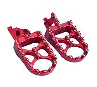 Hopider Repose-pieds larges CNC MX compatibles avec CR125/250 02-07, CRF150R 07-19, CRF250R 04-19, CRF250X 04-19, CRF450R 02-19, CRF450RX 17-19, CRF450X 05-19 CRF2500 L/M 12-18, CRF250RALLY 17-18