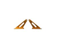 Hoping Klaxon de Commande Compatible avec l'avion RC F3A UAV, Avion Dur, Bras de gouvernail, modèle de Liaison, Accessoires de Servo(Gold 1Pair)