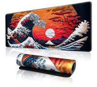 Hopipad Grand Tapis de Souris de Jeu Japonais avec Bords Cousus, Base en Caoutchouc antidérapant, Tapis de Souris pour Clavier de 80 x 30 cm, Grand Tapis de Souris XL