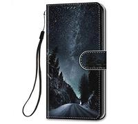 HopMore Coque en Cuir pour Huawei Y6 2019 / Honor 8A à Rabat et Folio Portefeuille pour Filles Garçons Femmes Hommes, Housse Cuir Fentes pour Cartes Étui Antichoc 360 Degrés Cover Silicone - Ciel