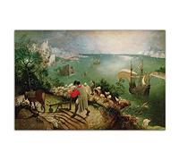 HOPNRU Bruegel Pieter poster Vintage Icarus automne paysage peinture à l'huile poster wall art picture Print toile art peinture décorative murale (40x60cm-Sans cadre)
