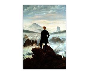 HOPNRU Caspar David Friedrich le vagabond au-dessus de la mer de brouillard affiche mur Art photo impression toile peinture moderne maison chambre décor Mural (30x45cm-Sans cadre)