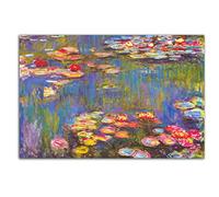 HOPNRU Claude Monet Art Peinture Nénuphar Peinture À L'huile Affiche Impressionniste Mur Art Photo Impression Toile Affiche Moderne Chambre Décoration Murale (60x90cm-Sans cadre)